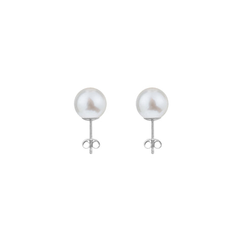CLASSIC PEARL STUDS - MEDIUM