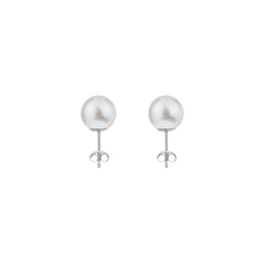 CLASSIC PEARL STUDS - MEDIUM
