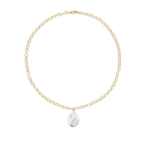AELIA LARGE BAROQUE PEARL NECKLACE