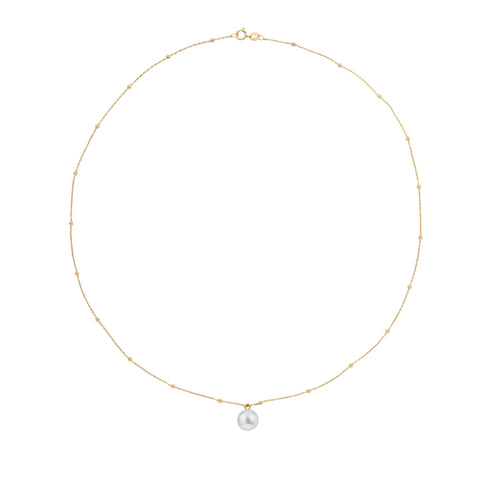SPHERA FINE CHAIN PEARL NECKLACE