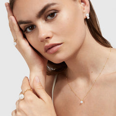 SPHERA FINE CHAIN PEARL NECKLACE