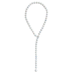 XL PEARL LARIAT NECKLACE