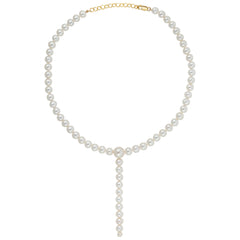 PLUVIA ROUND PEARL NECKLACE - LONG