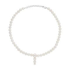 PLUVIA ROUND PEARL NECKLACE - SHORT