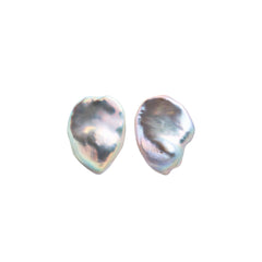 PLUVIA GREY PEARL EARRINGS
