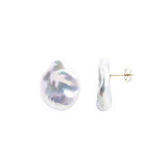 PLUVIA WHITE PEARL EARRINGS