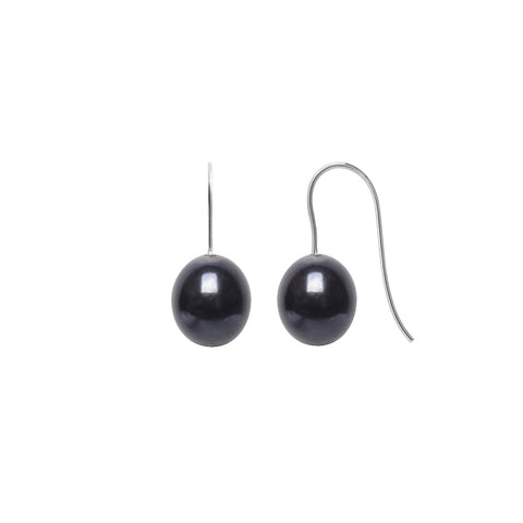 ARCHI DROP PEARL HOOK EARRINGS