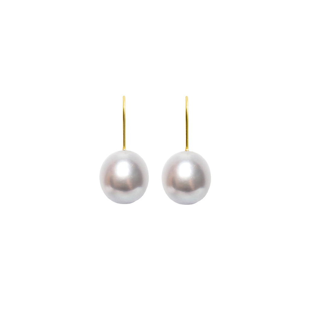 ORA Pearls – ARCHI DROP PEARL HOOK EARRINGS