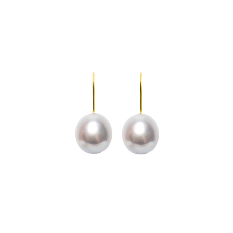 ARCHI DROP PEARL HOOK EARRINGS