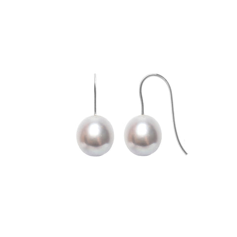 ARCHI DROP PEARL HOOK EARRINGS