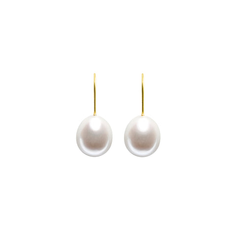 ARCHI DROP PEARL HOOK EARRINGS