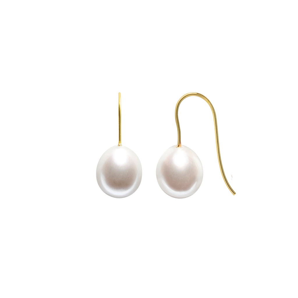 ORA Pearls – ARCHI DROP PEARL HOOK EARRINGS