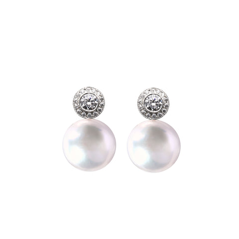 HALO XXL PEARL EARRINGS