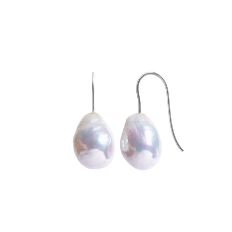 CORALIA BAROQUE PEARL DROP EARRINGS