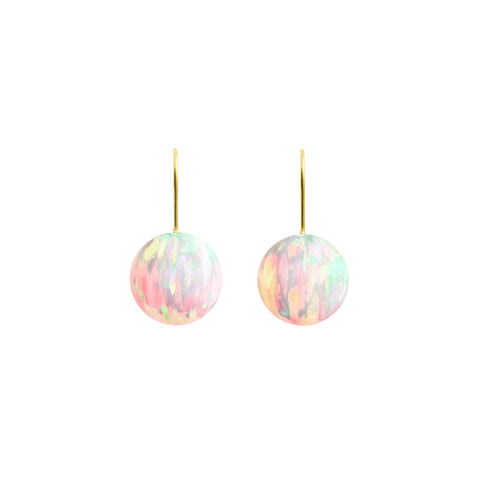 SUN OPAL HOOK EARRINGS | LARGE