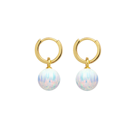 ICE OPAL HOOP EARRINGS