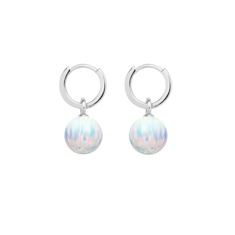 ICE OPAL HOOP EARRINGS