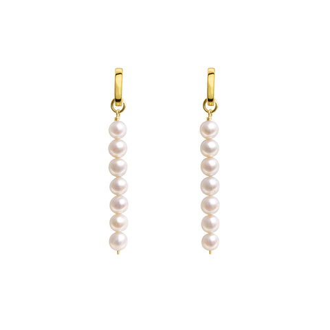 LINEA PEARL HOOP EARRINGS