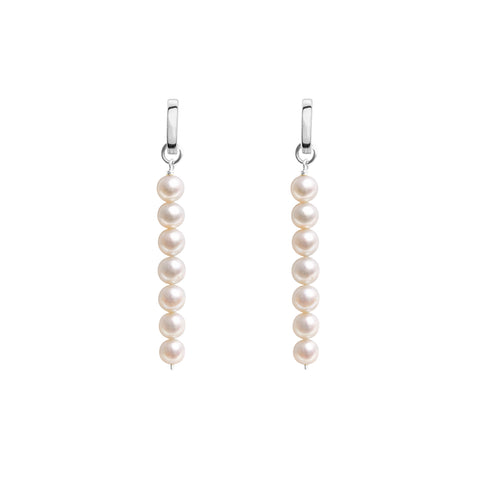 LINEA PEARL HOOP EARRINGS