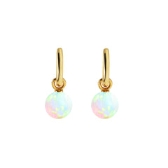 AETIA SEA OPAL HOOP EARRINGS
