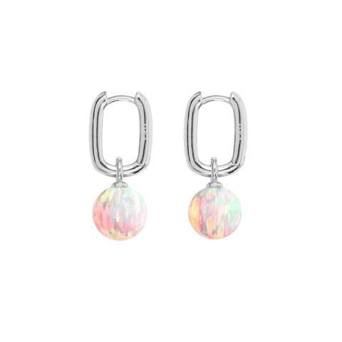 AETIA SUN OPAL HOOP EARRINGS