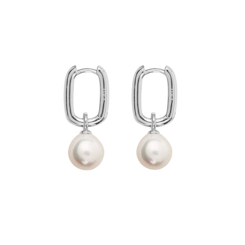 AETIA PEARL HOOP EARRINGS