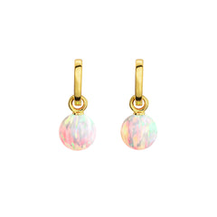 SUN OPAL HOOP EARRINGS