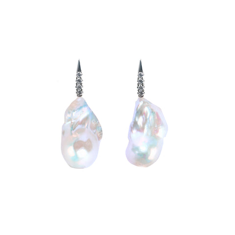 LUMINI XXL  MERMAID BAROQUE PEARL EARRINGS