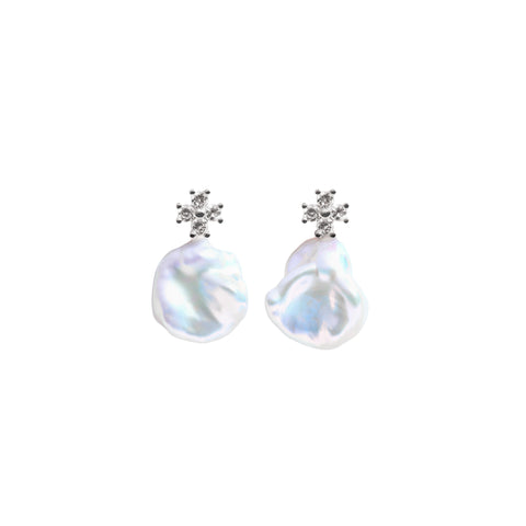 ZIRA KESHI PEARL EARRINGS