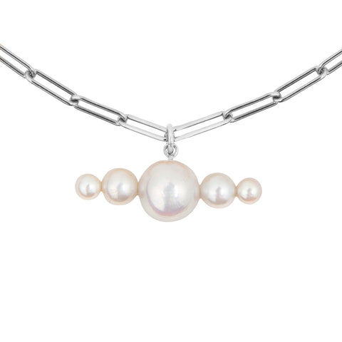 AETIA LINEA PEARL CHAIN NECKLACE