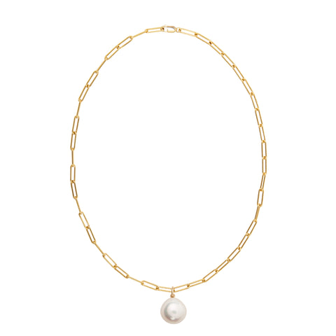 AETIA XXL ROUND PEARL CHAIN NECKLACE