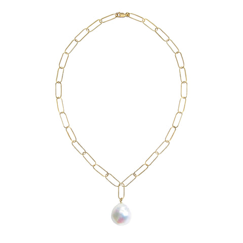 AURELIA BAROQUE PEARL CHAIN NECKLACE