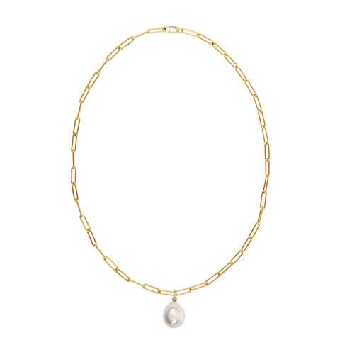 AETIA BAROQUE PEARL CHAIN NECKLACE