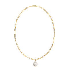 AETIA BAROQUE PEARL CHAIN NECKLACE