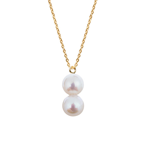 DUA PEARL SOLID GOLD NECKLACE