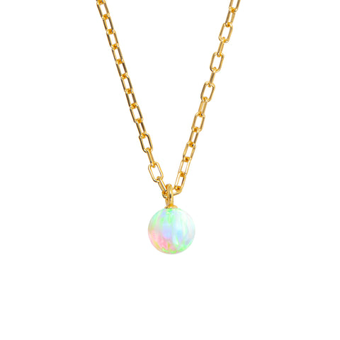 OPIA SEA OPAL PENDANT - SMALL