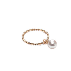 ORB WHITE PEARL RING